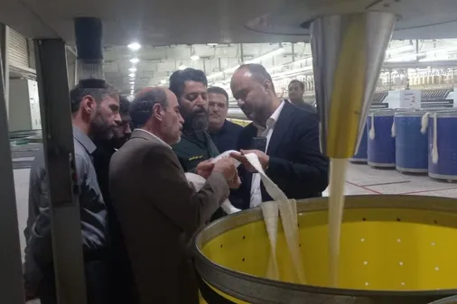بازدید مسئول سازمان و کارگروه صنعت یار از واحد صنعتی نساجی مهستان
