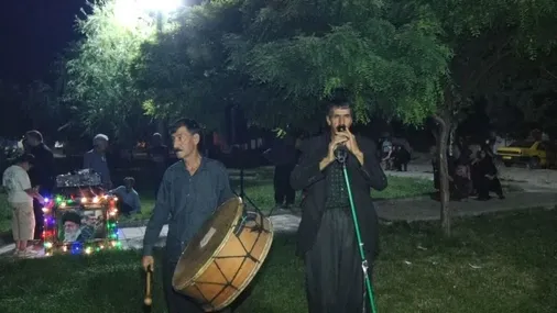 مراسم تشییع نمادین پیکر امام شهید امت در شهرک کرناچی کرمانشاه برگزار شد
