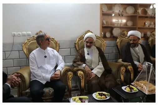 دیدار حجت&zwnj;الاسلام حاجی&zwnj;صادقی با جانباز سرافراز دفاع مقدس، علیرضا کیانی