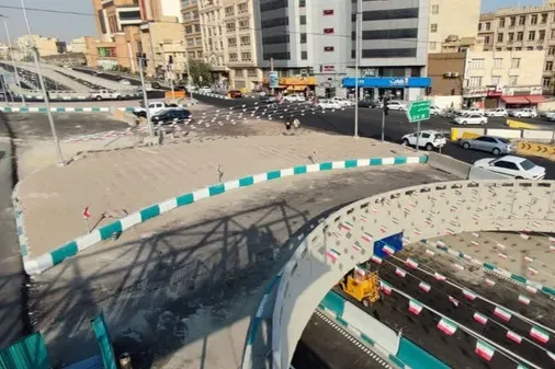 پایان عملیات پروژه تقاطع غیرهمسطح آبشناسان - جنت&zwnj;آباد