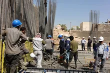 ثبت رکورد در بتن‌ریزی یکپارچه پروژه بیمارستان شهید سلیمانی کرمان