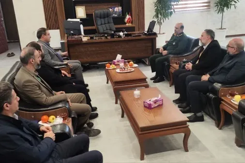 دیدار مدیر کل آبفا استان البرز و مسئولین استان، با سردار حیدرنیا فرمانده سپاه امام حسن مجتبی علیه السلام استان البرز