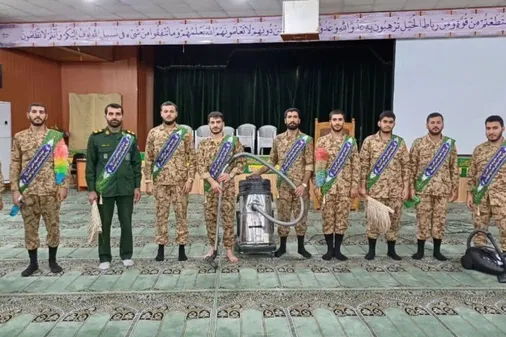 آیین مراسم غبار روبی مساجد و حسینیه ها سپاه استان خوزستان