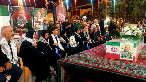 تشییع پیکر مطهر شهید علی&zwnj;اصغر نورانی در میدان شهید بجنورد