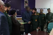 معرفی معاون جدید روابط عمومی سپاه استان مرکزی در آیینی با تأکید بر الگوی فرماندهی و مقابله با جنگ رسانه‌ای