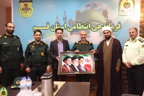 بازدید فرمانده لشکر عملیاتی ۱۷ امام علی بن ابیطالب (ع) از فرماندهی انتظامی و پلیس&zwnj;های تخصصی استان قم