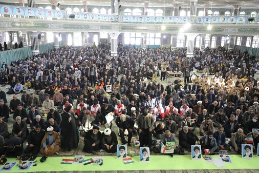 آیین ویژه گرامیداشت حماسه نهم دی در مصلی بزرگ امام خمینی(رحمت الله علیه)  با سخنرانی سردار علی محمد نائینی معاون روابط عمومی و سخنگوی کل سپاه