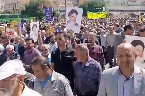 خروش مردم مومن و انقلابی شهرستان کازرون علیه اسرائیل و استکبار جهانی