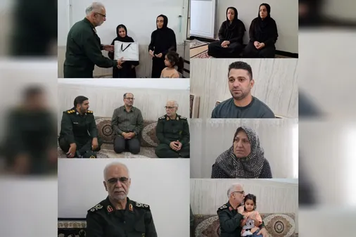 تقدیر فرمانده سپاه حضرت نبی&zwnj;اکرم (ص) استان کرمانشاه از خانواده سه شهید پاوه&zwnj;ای