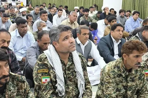 حضور پرشور بسیجیان در نماز جمعه این هفته رودبار جنوب