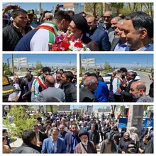 استقبال از پهلوان وزنه برداری جهان حمیدرضا محمدی قیداری