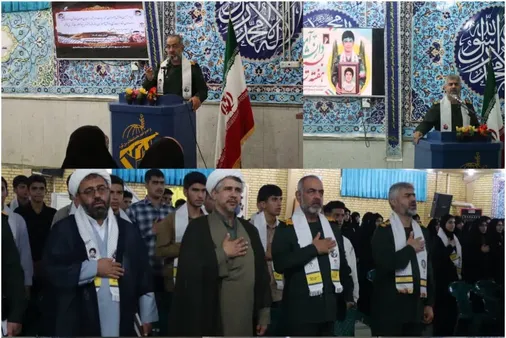 دیدار دانش آموزان نخبه چهارمحال و بختیاری با فرمانده سپاه استان