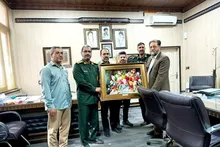 دیدار فرمانده ناحیه مقاومت بسیج با شهردار اردکان در هفته دولت