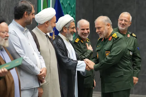آیین تکریم و معارفه فرمانده سپاه امام علی بن ابیطالب(ع) استان قم