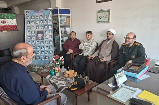 دیدار فرمانده و مسئول نمایندگی سپاه ناحیه سمنان با خبرنگاران