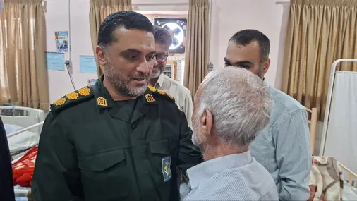 بازدید فرمانده سپاه شهرستان کنگان از مرکز سالمندان &laquo;تارا&raquo;