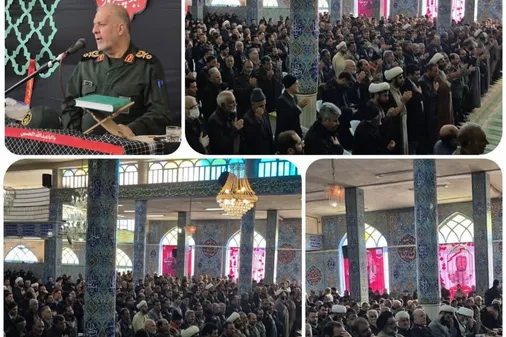 مراسم بزرگداشت شهید مدافع امنیت سرهنگ پاسدار سجاد میرزایی
