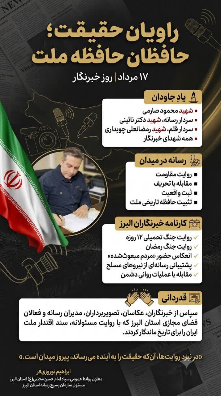 راویان حقیت،حافظان حافظه ملت