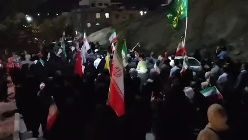 هفتادویکمین شب تجمع و راهپیمایی مردم شهرکرد