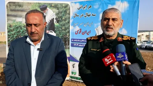 کاشت بیش از ۵۰ هزار نهال در پادگان&zwnj;های سپاه حضرت ولیعصر (عج) خوزستان