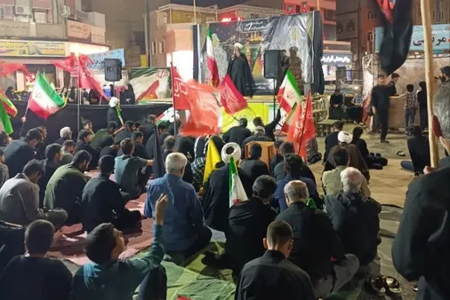 حضور پرشور مردم در اجتماع بزرگ کوی انقلاب اهواز