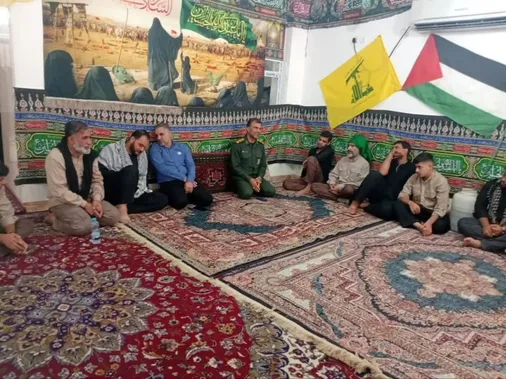 بازدید سرهنگ محمدی، جانشین قرارگاه مرکزی راهیان نور سپاه و بسیج - جنوب از موکب محبان اهل بیت (ع)