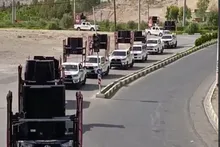 کاروان صوتی اهالی بهشت اعزامی اصفهان جهت تشییع امام شهید