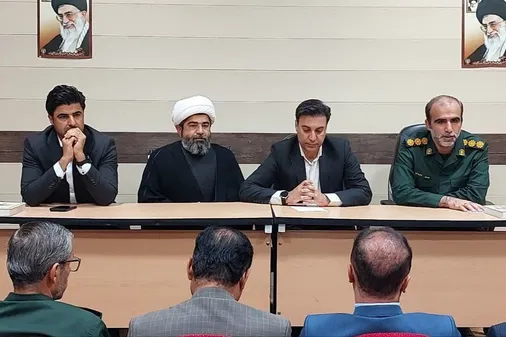 تشییع شهید گمنام در شهرستان مهر