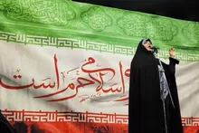 رجزخوانی سحر امامی در اجتماع مردم رشت