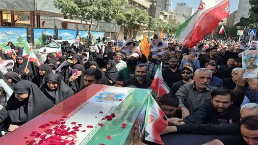 پیکر دو شهید حمله گروهک&zwnj;های معاند در سروآباد تشییع شد