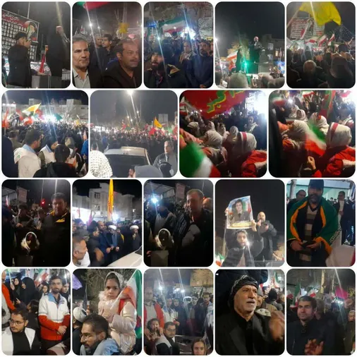 مراسم اربعین امام شهید و دانش آموزان شهید مدرسه میناب در هرسین