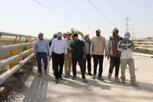 بازدید مدیرعامل سازمان مهندسی و عمران شهرداری تهران از قطعه دو بزرگراه شهید بروجردی