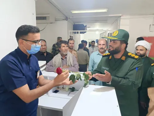 سپاس از فرشتگان سفیدپوش توسط سبزپوشان سپاه کهنوج
&zwnj;