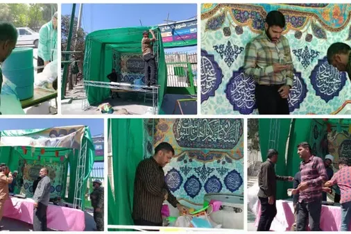 تجلی میثاق با ولایت در عید غدیر؛ موکب &laquo;عاشقان ثارالله&raquo; سپاه صاحب الزمان عج برپا شد