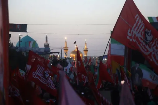 تشییع پیکر پاک قائد شهید امت در مشهد مقدس