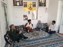 دیدار با خانواده شهید مدافع حرم امید اکبری