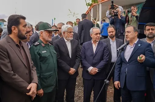 بازدید معاون اول رئیس&zwnj;جمهور و فرمانده قرارگاه سازندگی خاتم&zwnj;الانبیاء (ص) از پروژه ملی انتقال آب ارس به تبریز