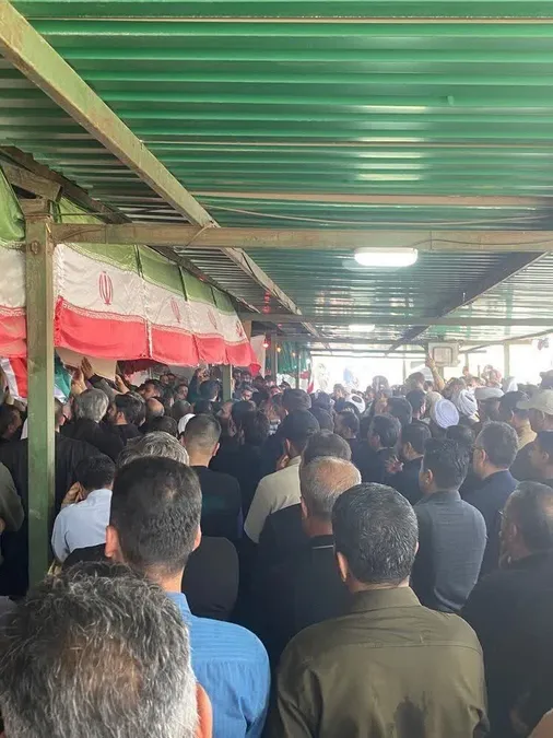 برگزاری مراسم تشییع فرمانده گردان فاتحین لشکر۷عملیاتی سپاه حضرت ولیعصر (عج)