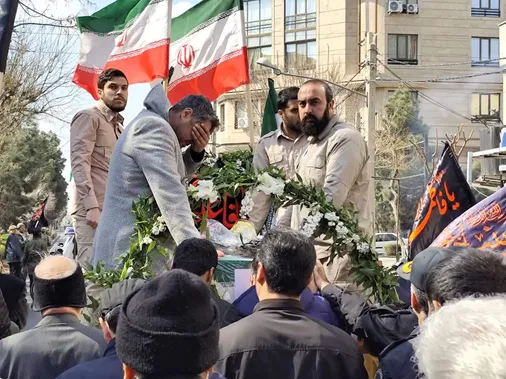 آیین باشکوه تشییع و خاکسپاری پیکر پاک سرهنگ شهید محمدرضا جهانشاهی در مهرشهر