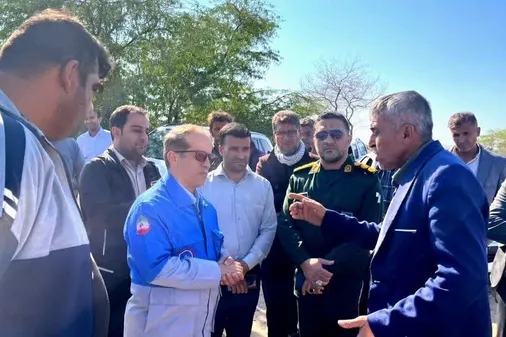بازدید میدانی فرمانده سپاه شهرستان دیر از میزان خسارات واردشده به بخش کشاورزی