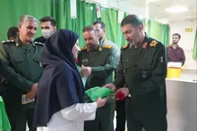تجلیل مسئولان سپاه فتح از پرستاران درمانگاه امام صادق (ع) یاسوج