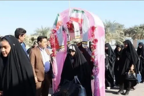 اعزام ۸۰ دانش&zwnj;آموز دختر نرماشیری به مناطق عملیاتی جنوب کشور