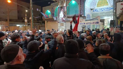 اجتماع&zwnj; و دسته عزاداری در خونخواهی امام&zwnj; شهید در  شهرستان فردیس