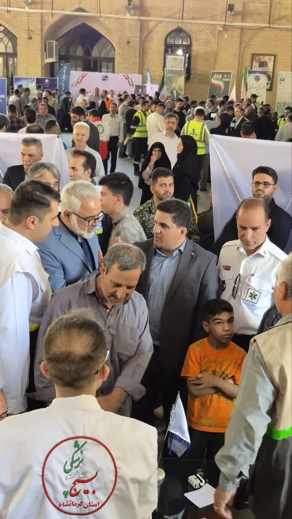 برگزاری میز خدمت سلامت سازمان بسیج جامعه پزشکی استان کرمانشاه
