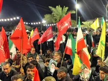 عزاداری مردم ولایتمدار سیرجان در میدان آیینی امام حسین علیه‌السلام در فراق 