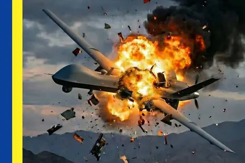 انهدام یک فروند پهپاد MQ9 در آسمان کرمانشاه