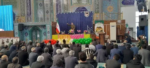 اجتماع بزرگ مردمی در گرامیداشت جشن های چهل و هفتمین سالروز پیروزی انقلاب اسلامی با حضور سردار نقدی مشاور عالی فرمانده کل سپاه در مصلی بزرگ اولی الامر شهرستان لردگان استان چهارمحال و بختیاری