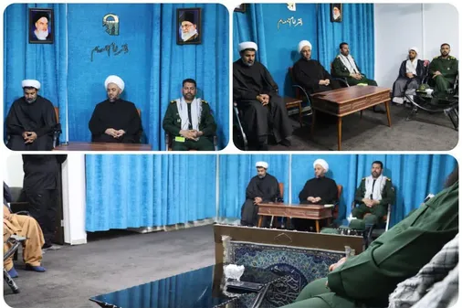 دیدار فرماندهی و مسئولین سپاه بم با امام جمعه شهرستان بم