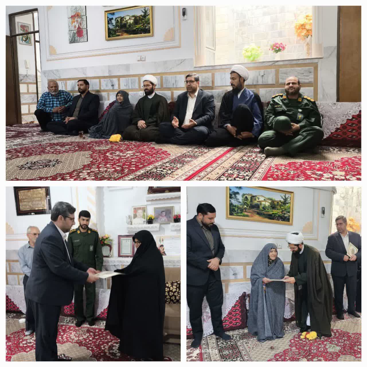 تکریم خانواده شهدا و پاسداشت مقام والای شهیدان در شهرستان نهبندان