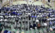 بسیج در صف نمازجمعه